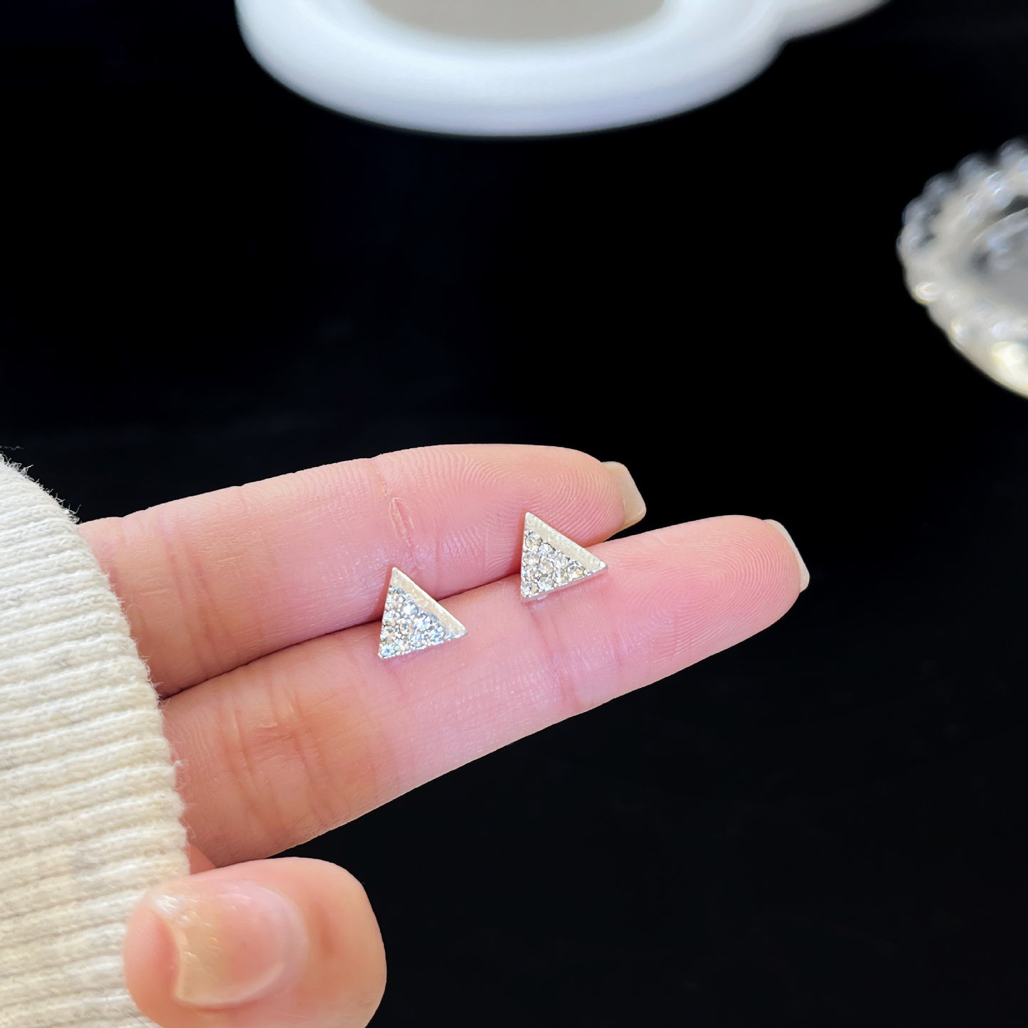 Zirconite ear rings