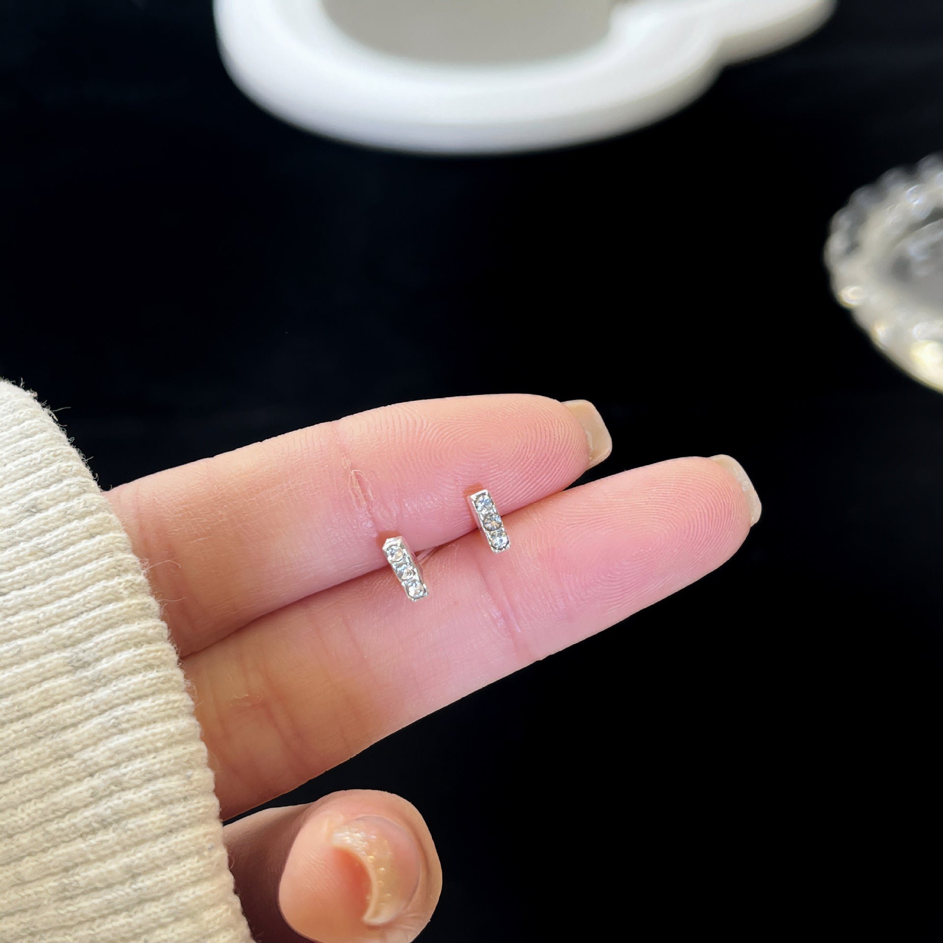 Zirconite ear rings