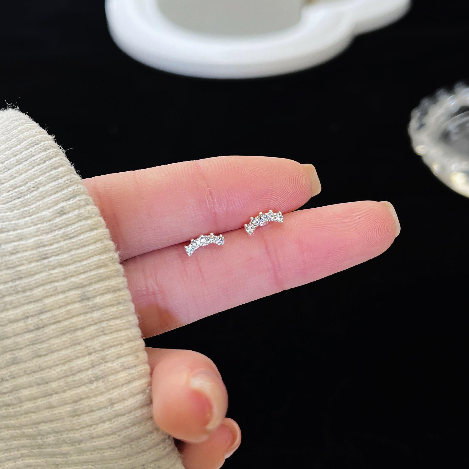 Zirconite ear rings
