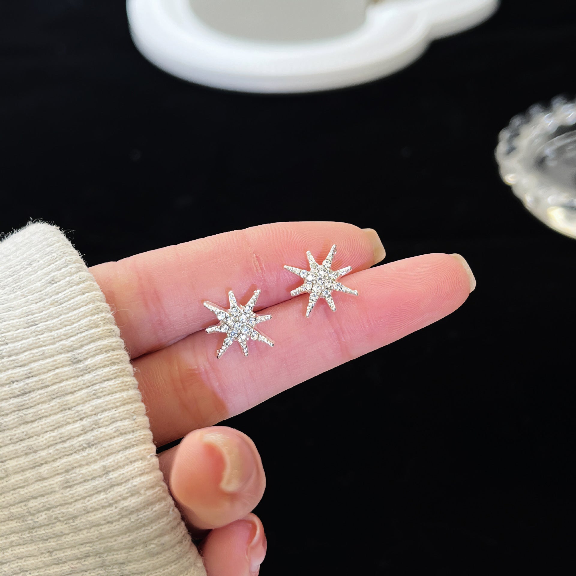 Zirconite ear rings