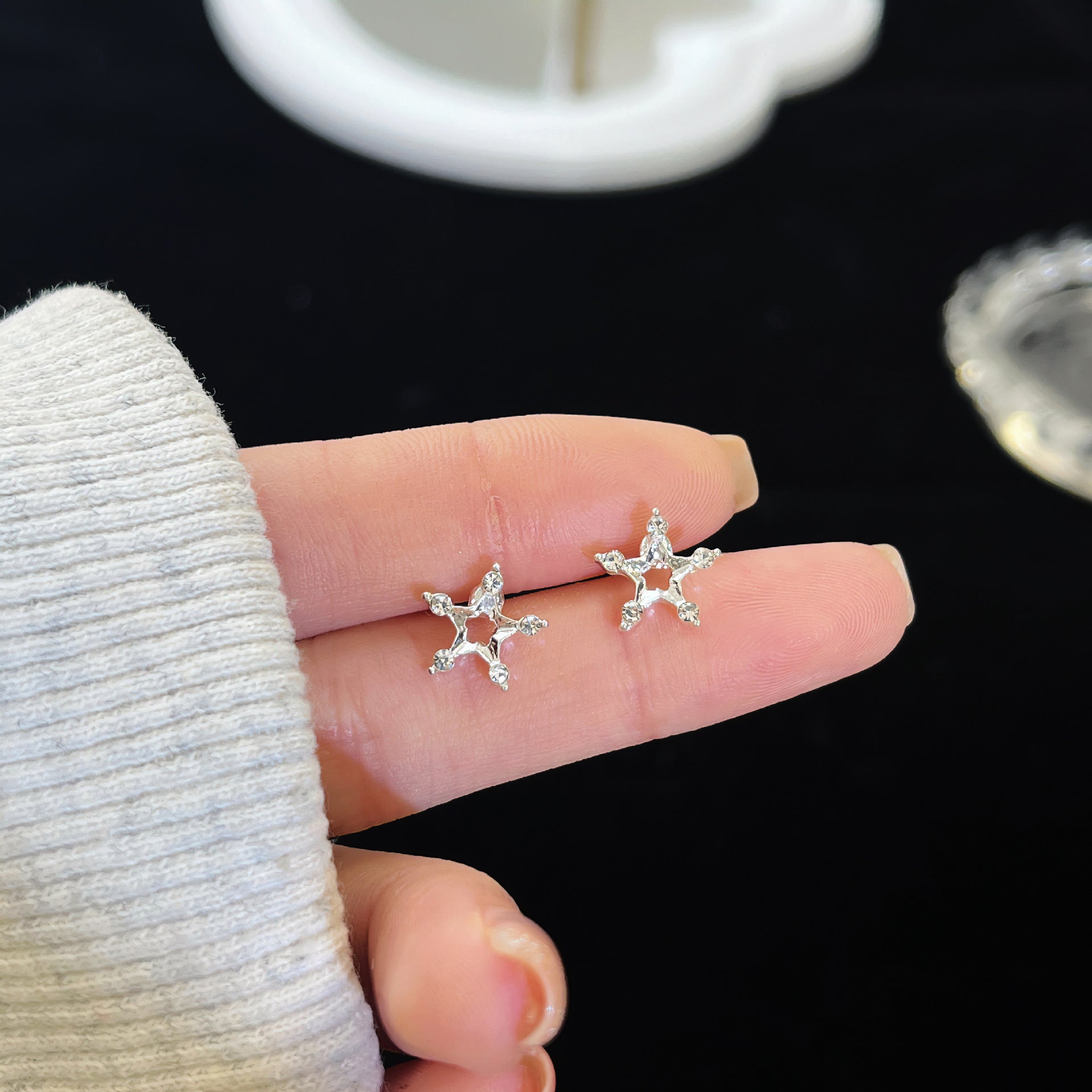 Zirconite ear rings