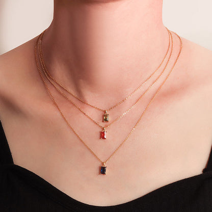 Zodiac Birthstone Necklace for Women