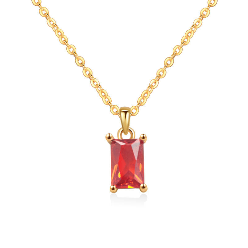 Zodiac Birthstone Necklace for Women