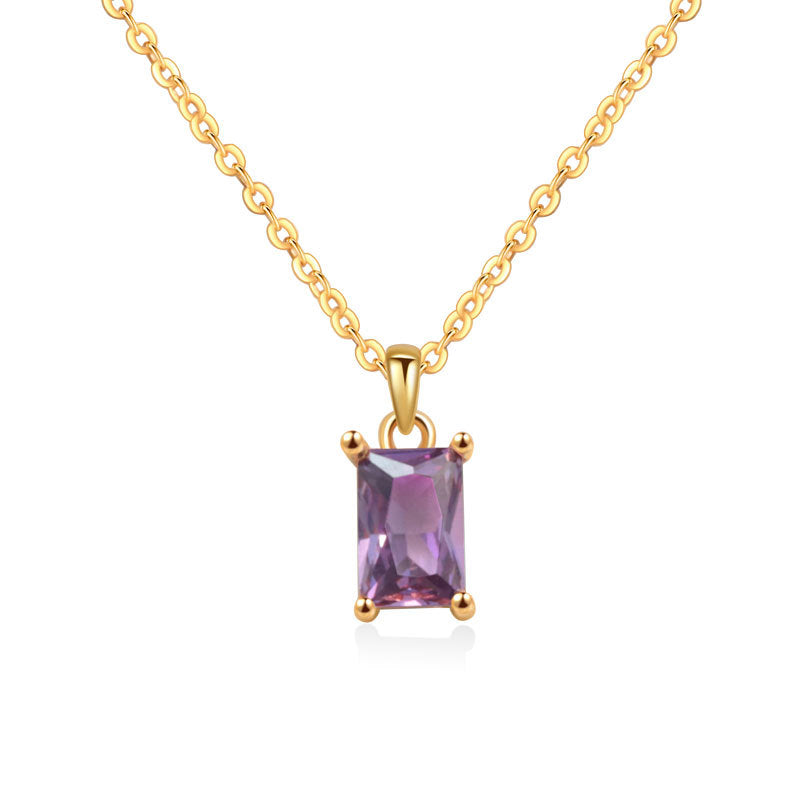 Zodiac Birthstone Necklace for Women