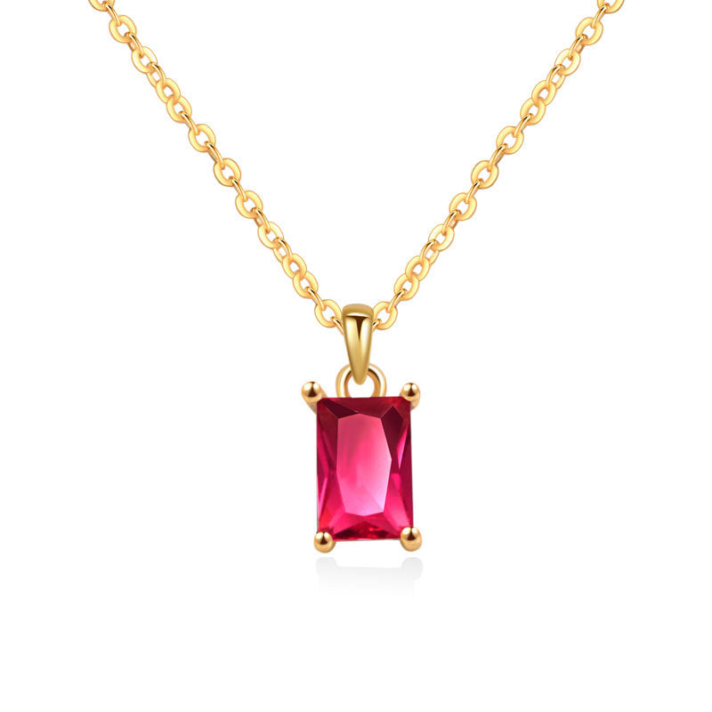 Zodiac Birthstone Necklace for Women
