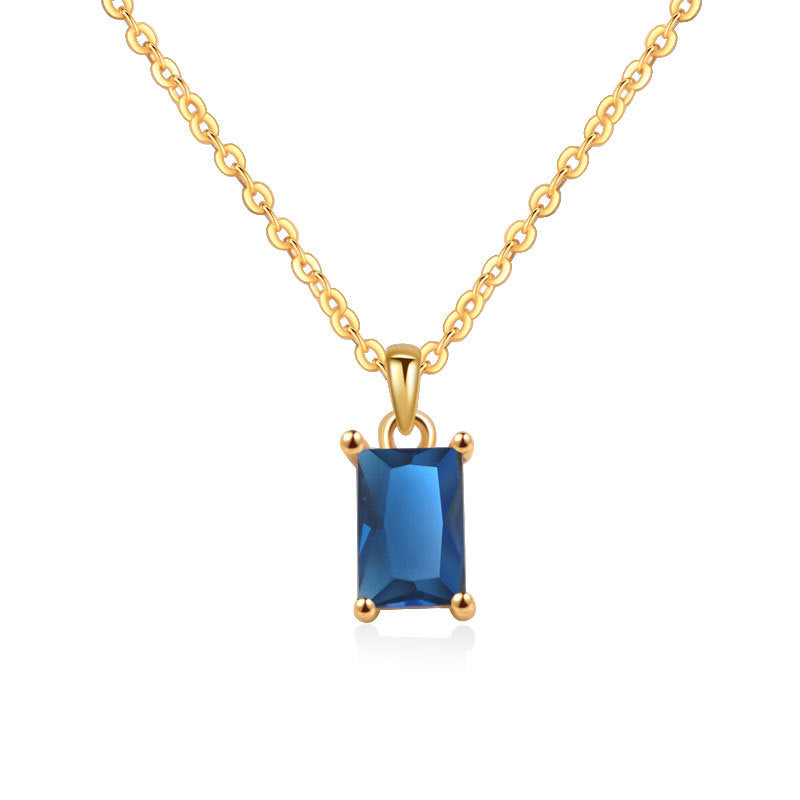 Zodiac Birthstone Necklace for Women