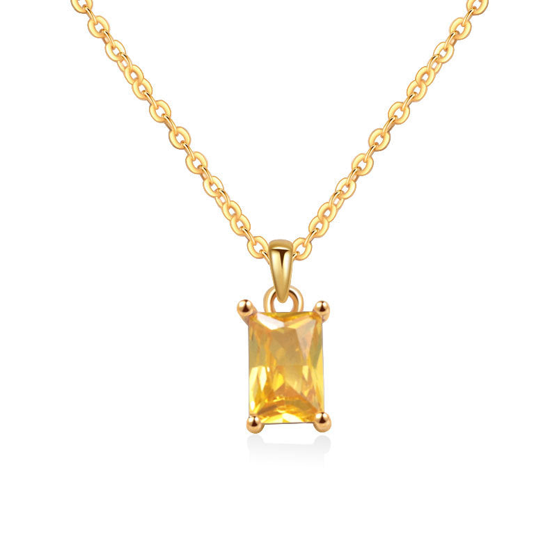 Zodiac Birthstone Necklace for Women